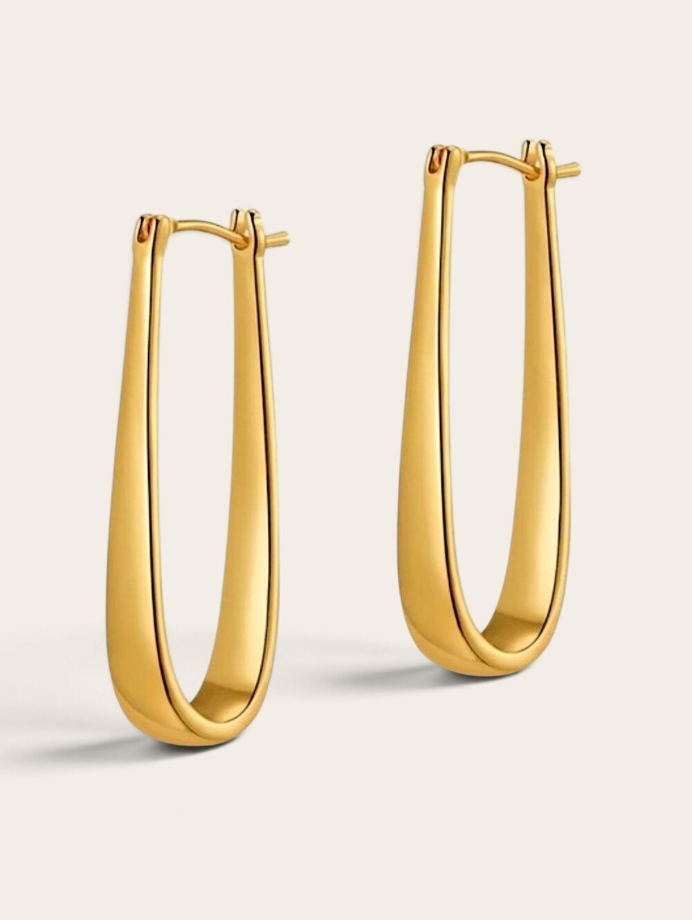 Minimialist Clean LInes Copper Hoop Earrings NWOT